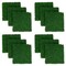 Costway 12 PCS Faux Green Moss Panels withInsertable Branches Stable X-shaped structure Ligth Green/Dark Green